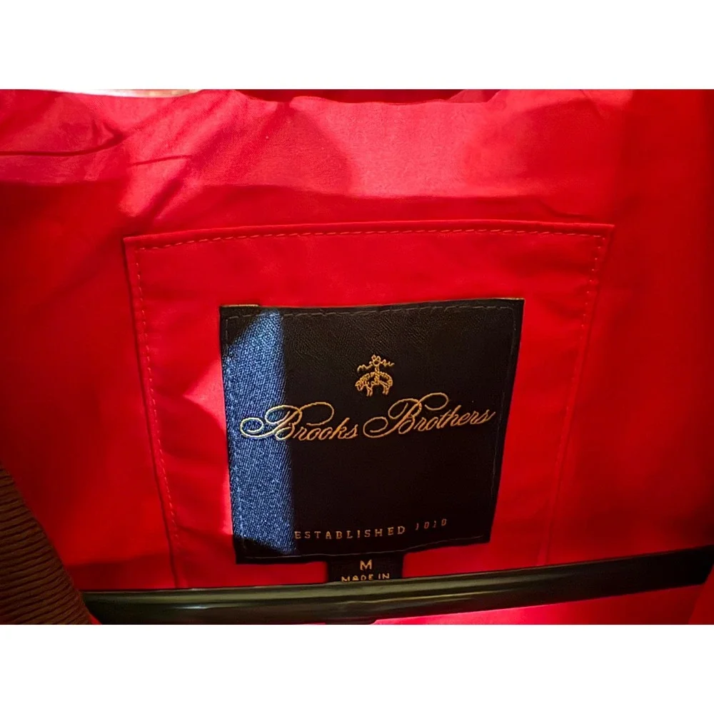 Brooks Brothers Men's Paddock Diamond Quilted Vest Red Medium Thermore NWT